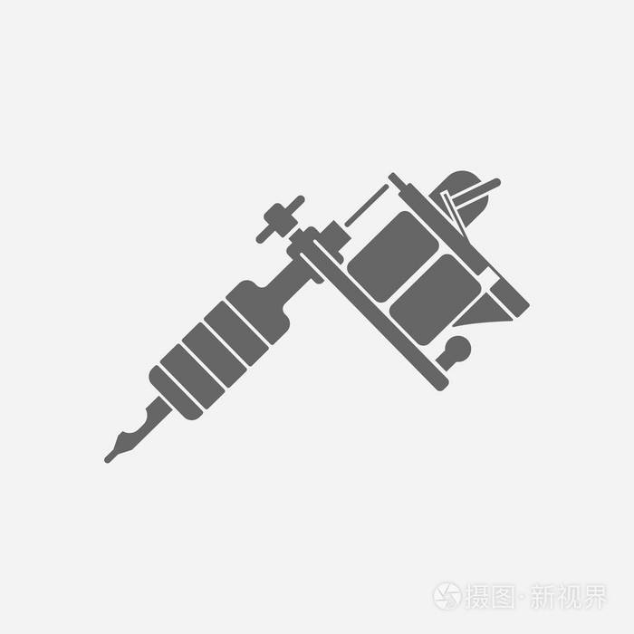 纹身机图标矢量图示