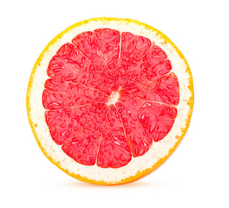 半个柚子柑橘类水果鲜嫩多汁分离白 b 上
