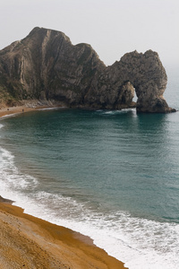 风景秀丽的 Durdle 门，拉尔沃思湾景观