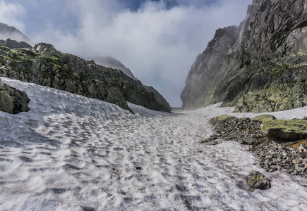 有美丽蓝天的落基山风光。Tatra 国家公园, 波兰, 欧洲。美容天地