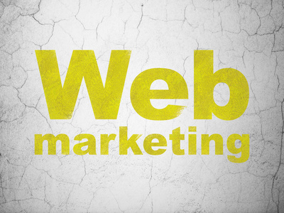 Web 开发的概念 网络营销上的背景墙上