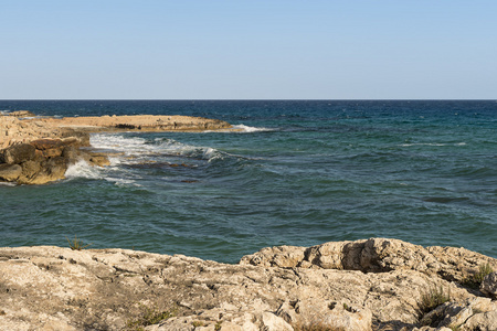 塞浦路斯岩石海岸