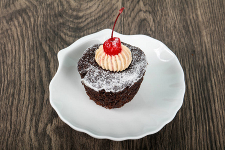 choklad cupcake med krsbr