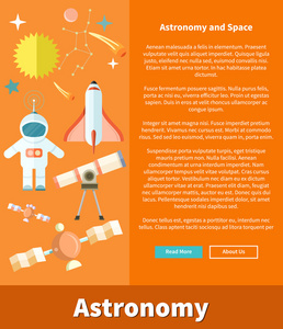 天文学和空间网页设计图片