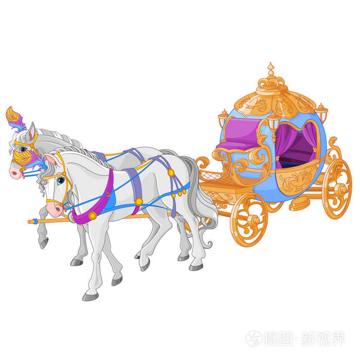 灰姑娘金色马车