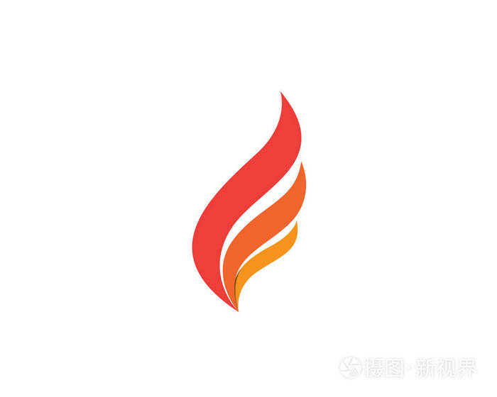 火火焰标志和符号模板