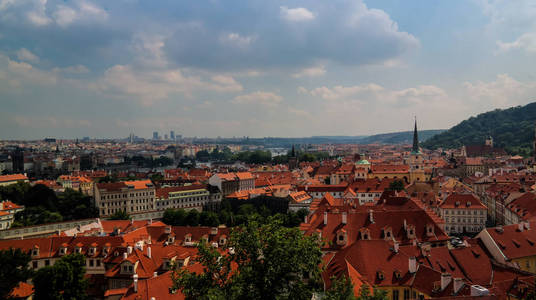 全景市容，捷克共和国布拉格
