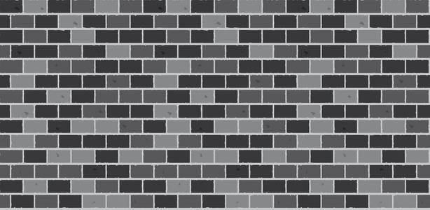 灰色的砖砌墙的无缝矢量