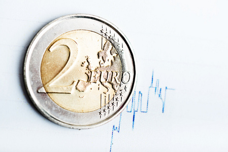 欧元硬币上波动图