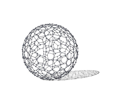 抽象的领域线框。分子格