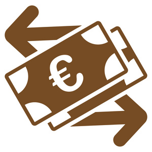 欧元纸币支付图标