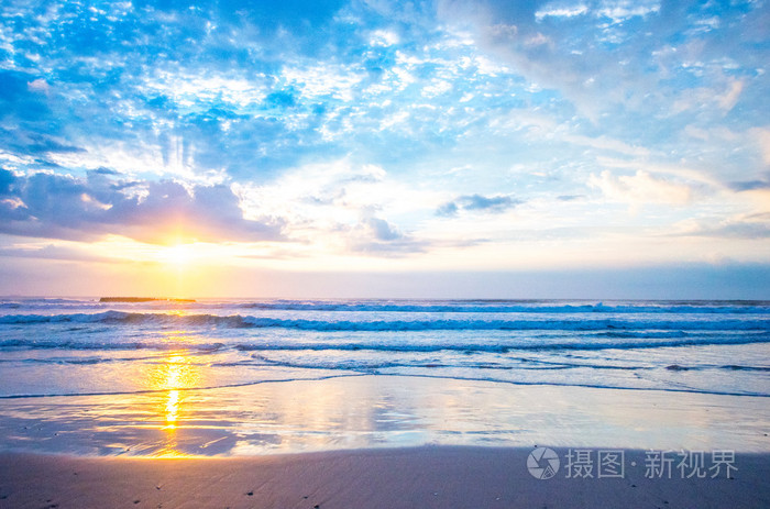 海的朝霞日出天空