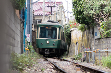 江之岛铁路，镰仓，神奈川县 郡，日本旅游