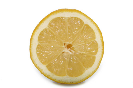 黄色柠檬热带异国水果分离