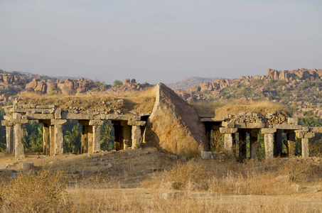 建筑古代印度亨比市