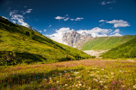 美丽的风景，与格鲁吉亚的高山