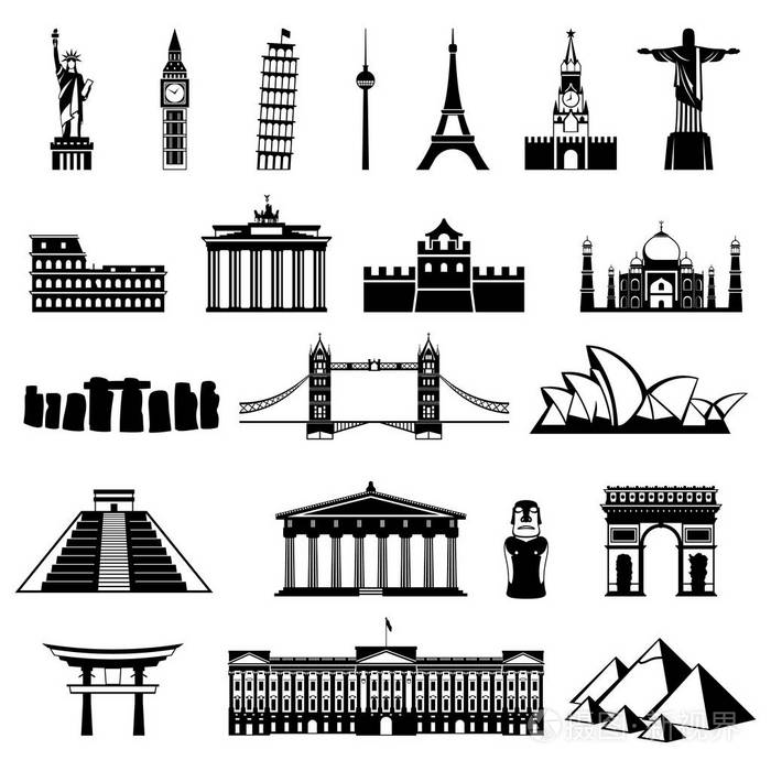 建筑, 纪念碑或地标图标插画-正版商用图片0oni0o-摄图新视界