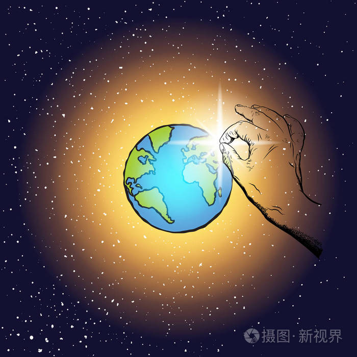 他的儿子送到地球上是为了爱人民。晨星代表婴