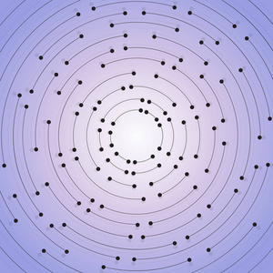 与连接的线和点的几何图案