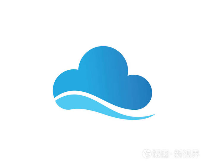 云服务器数据标志和符号图标