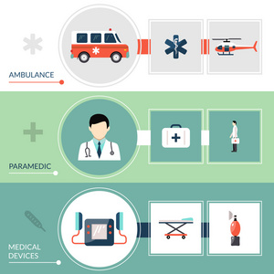 急救护理人员横幅集图片