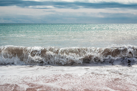 波浪对海岸的亚德里亚海