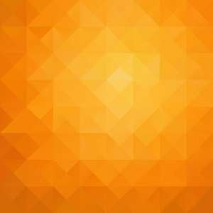 橙色的网格马赛克背景，创意设计模板