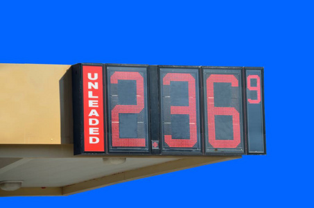 加油站价格标志