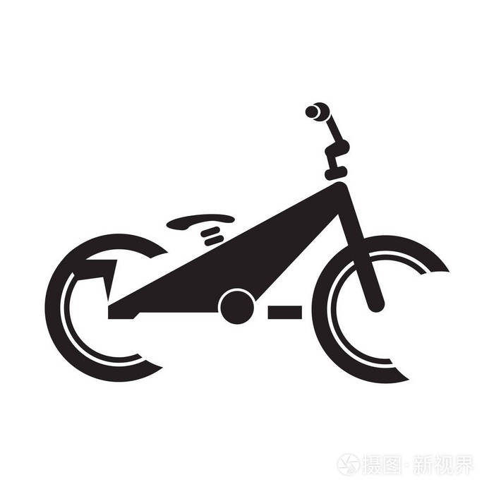 抽象的自行车图标