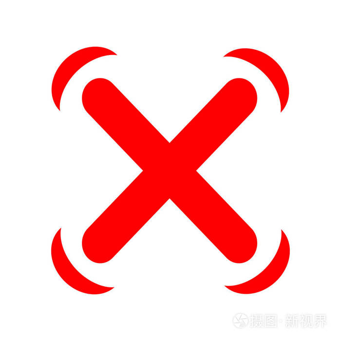 在白色背景上红色十字