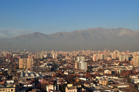 智利圣地亚哥de chile cityscape