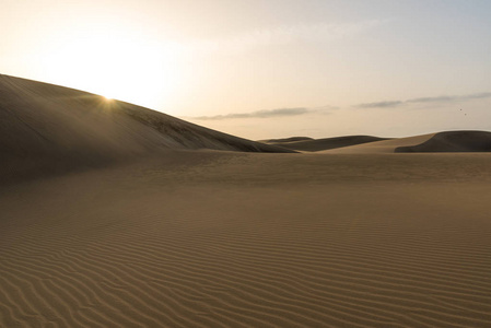 沙漠美丽的风景与沙丘