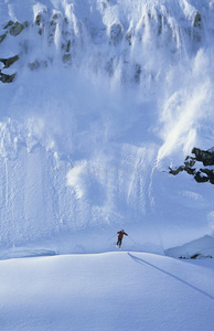 山上滑雪者