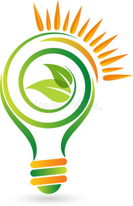 绿色能源灯图片