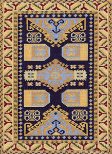 传统民族东方古董地毯纺织