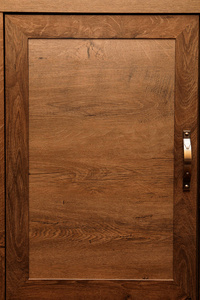 详细的优质橡木木柜与青铜内阁 har