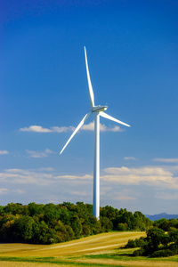 风力涡轮机发电的风力发电场