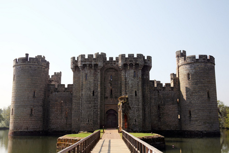 bodiam 城堡，东苏塞克斯英格兰