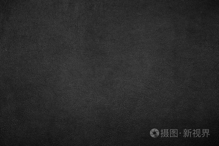 黑色皮革纹理关闭背景