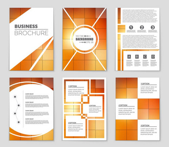 抽象矢量布局背景集。艺术模板设计 列表 页面 样机宣传册主题样式 横幅 想法 封面 小册子 打印 传单，书，空