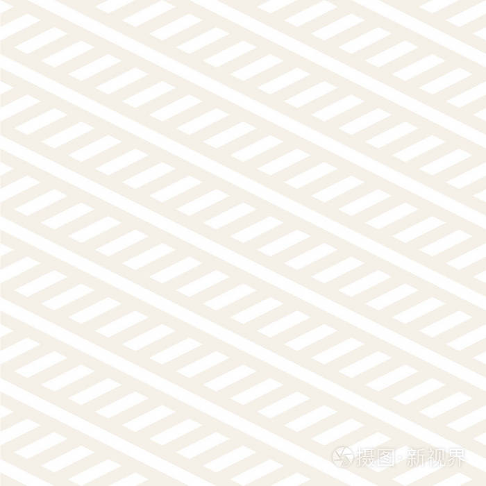 隔行扫描的平行条纹.矢量无缝微妙单色图案