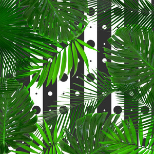 热带树叶模式