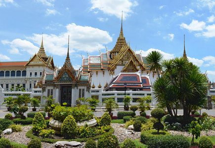 前大皇宫花园的美丽景色。曼谷
