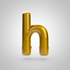 金卷字母 h