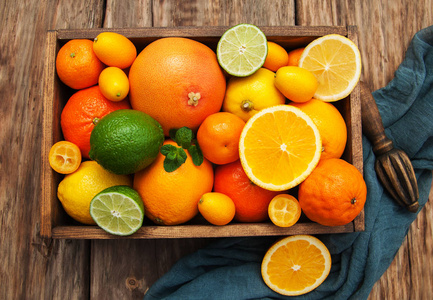 新鲜柑橘类水果