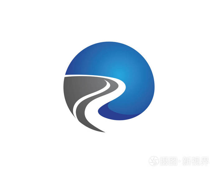 河logo模板矢量图标插画设计