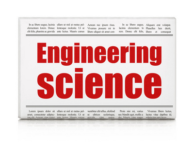 科学概念 报纸头条工程科学