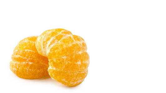 在白色背景上孤立的柑橘。复制空间, 模板