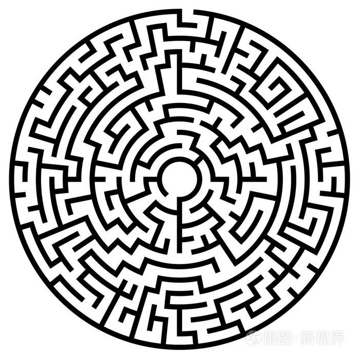 可解圆形的迷宫元素