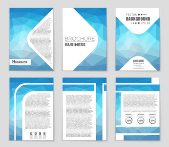抽象矢量布局背景集。艺术模板设计 列表 页面 样机宣传册主题样式 横幅 想法 封面 小册子 打印 传单，书，空